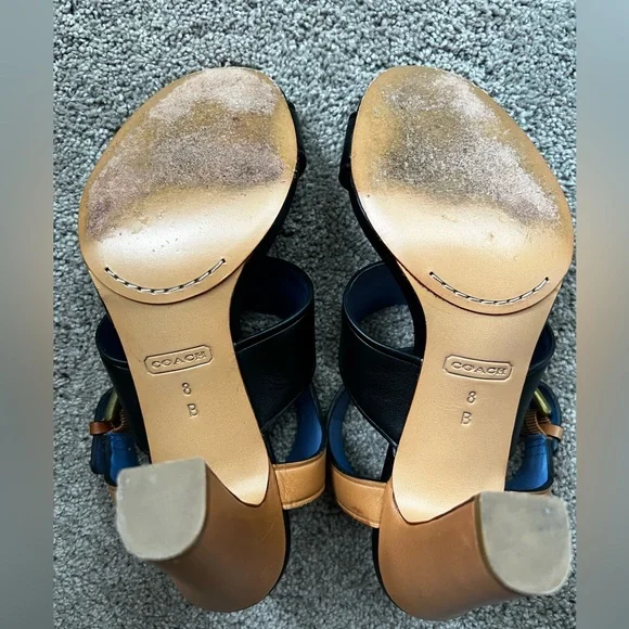 Coach block heel size 8 - Picture 4 of 4
